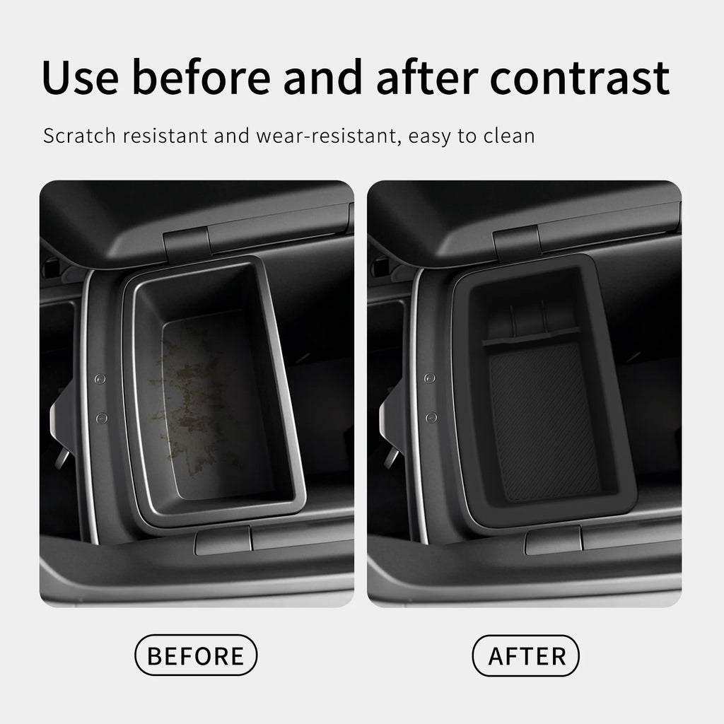 LUCKEASY for Kia Telluride 2027 Base Trim Car Storage Box Accessories Center Console Armrest Box Inner Liner Hanging Storage Box