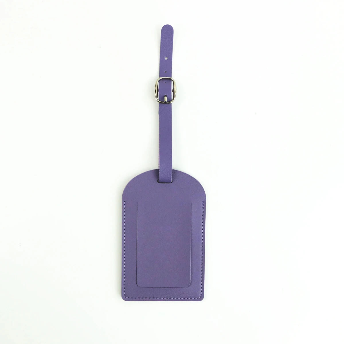 Customized letters smooth PU leather classic ultra-thin travel aviation luggage tag signature luggage label