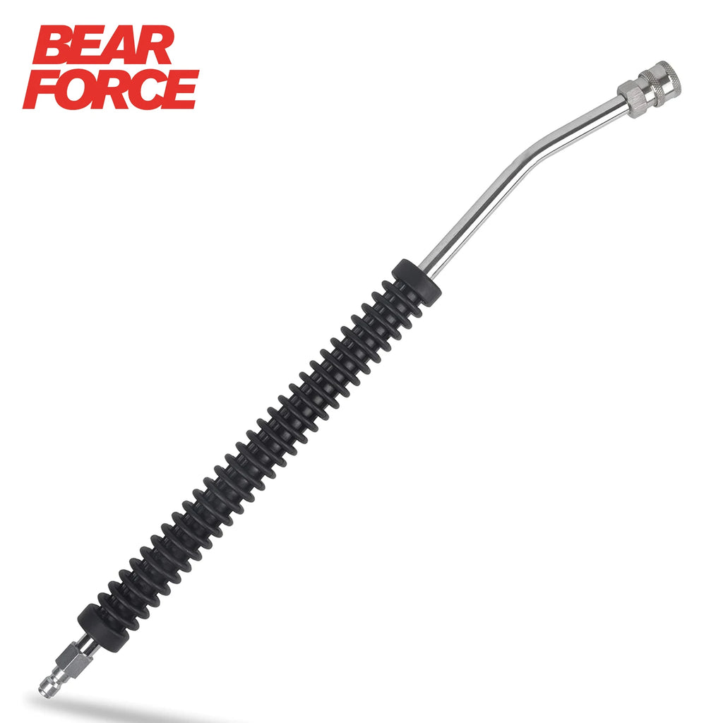Car Pressure Washer Extension Wand Power Washer Wand Extension for Car Wash Stainless Steel Non-Slip Grip with1/4” Quick Connect