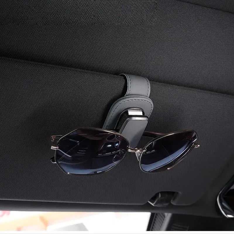 1Pcs Auto Glasses Holder Car Ticket Sunglasses Holder Car Sun Visor Glass Storage Car Interior Supplies