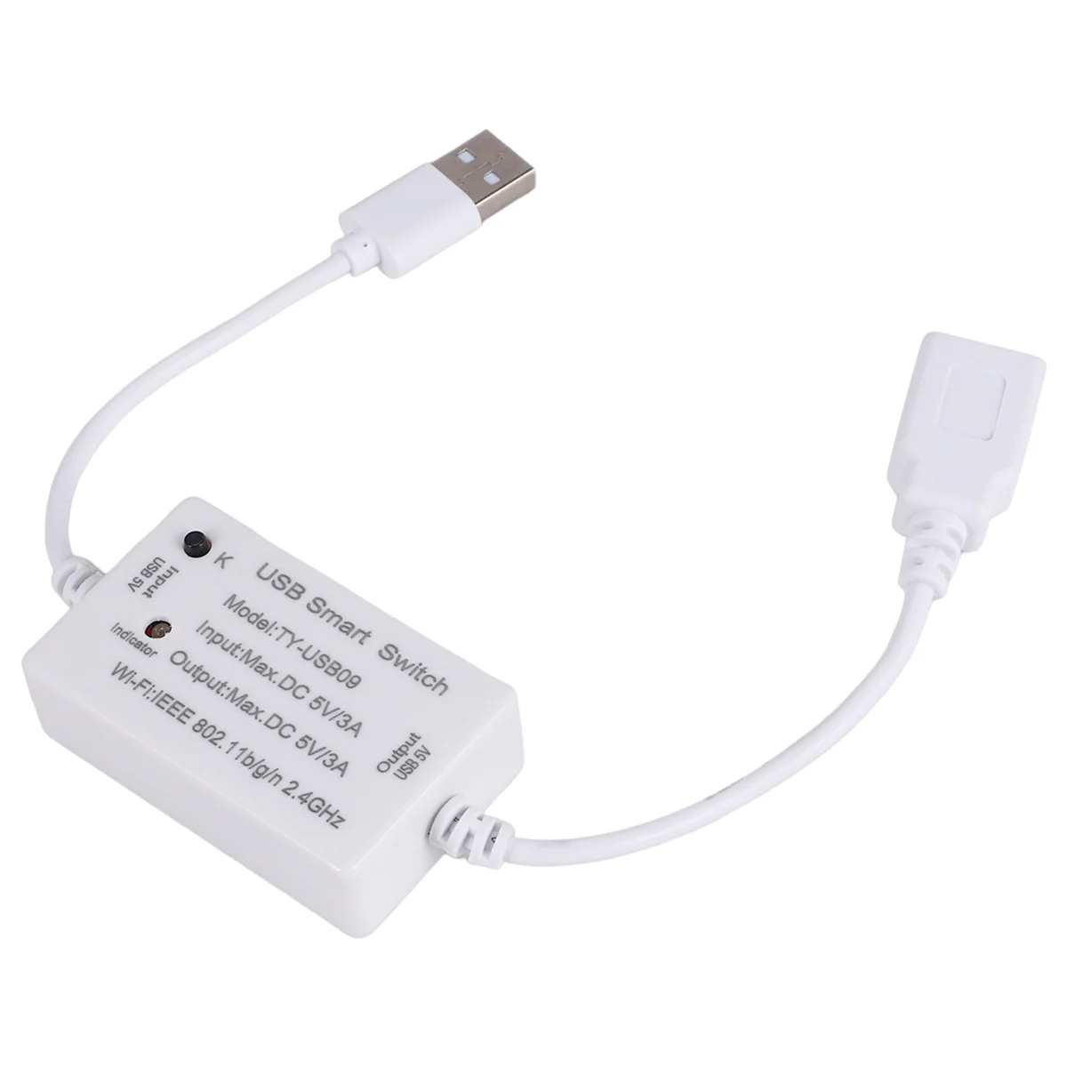 ABQR Tuya USB Smart Switch WIFI Controller Universal Breaker Timer Smart Life for USB Appliances for Home
