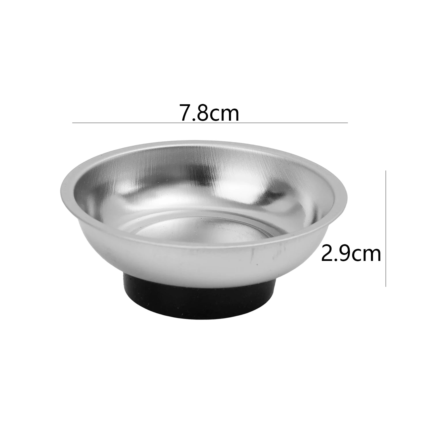2/1Pcs Magnetic Tray Stainless Steel Magnetic Parts Round and Rectangular Trays Screw Wrench Organizing Hardware Accessories