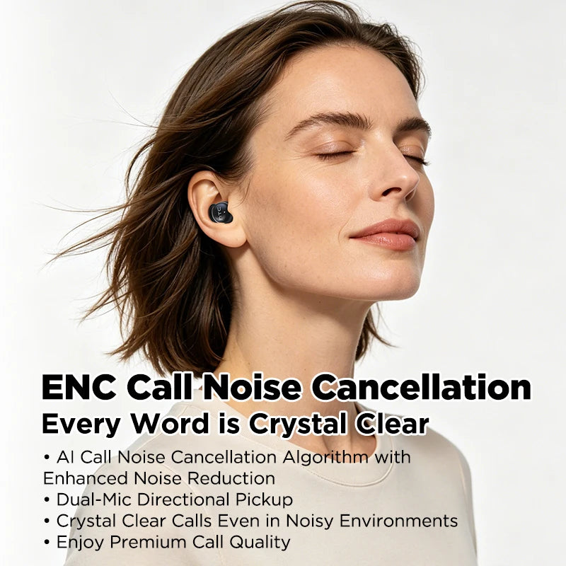 HTC Original Sleep Aid Earbuds Wireless NE91 Bluetooth Earphones Noise Reduction Headphones Long Battery Life Fit Side Sleeper