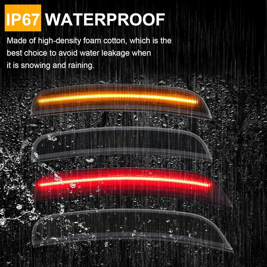 Car Side Marker Light Front Rear LED Lamps For Dodge Charger 2015 2016 2017 2018 2019 2020 2021 2022 2023 Auto Fender Lamp