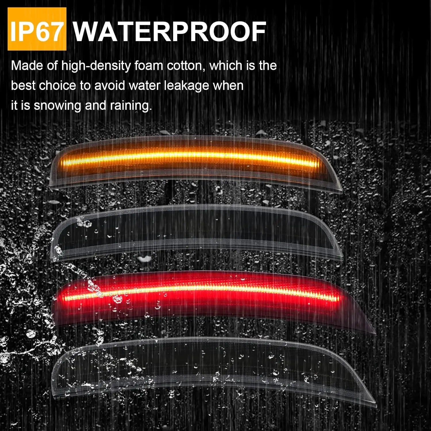 Car Side Marker Light Front Rear LED Lamps For Dodge Charger 2015 2016 2017 2018 2019 2020 2021 2022 2023 Auto Fender Lamp