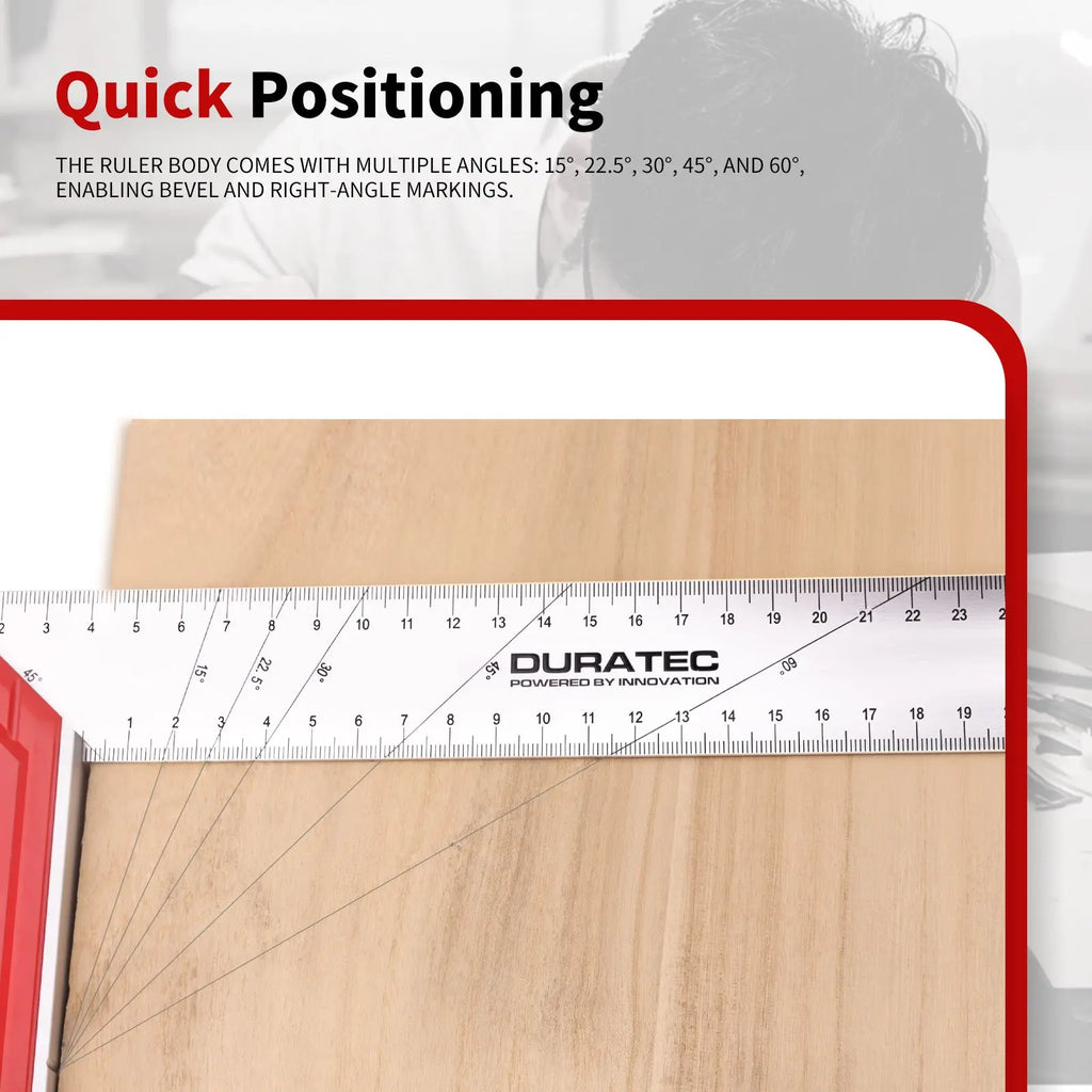 1pc 20-40mm Aluminum Alloy Square Ruler Right Angle 90 Metric Gauges Turning Ruler Woodworking Ruler L-shaped Measuring Tool