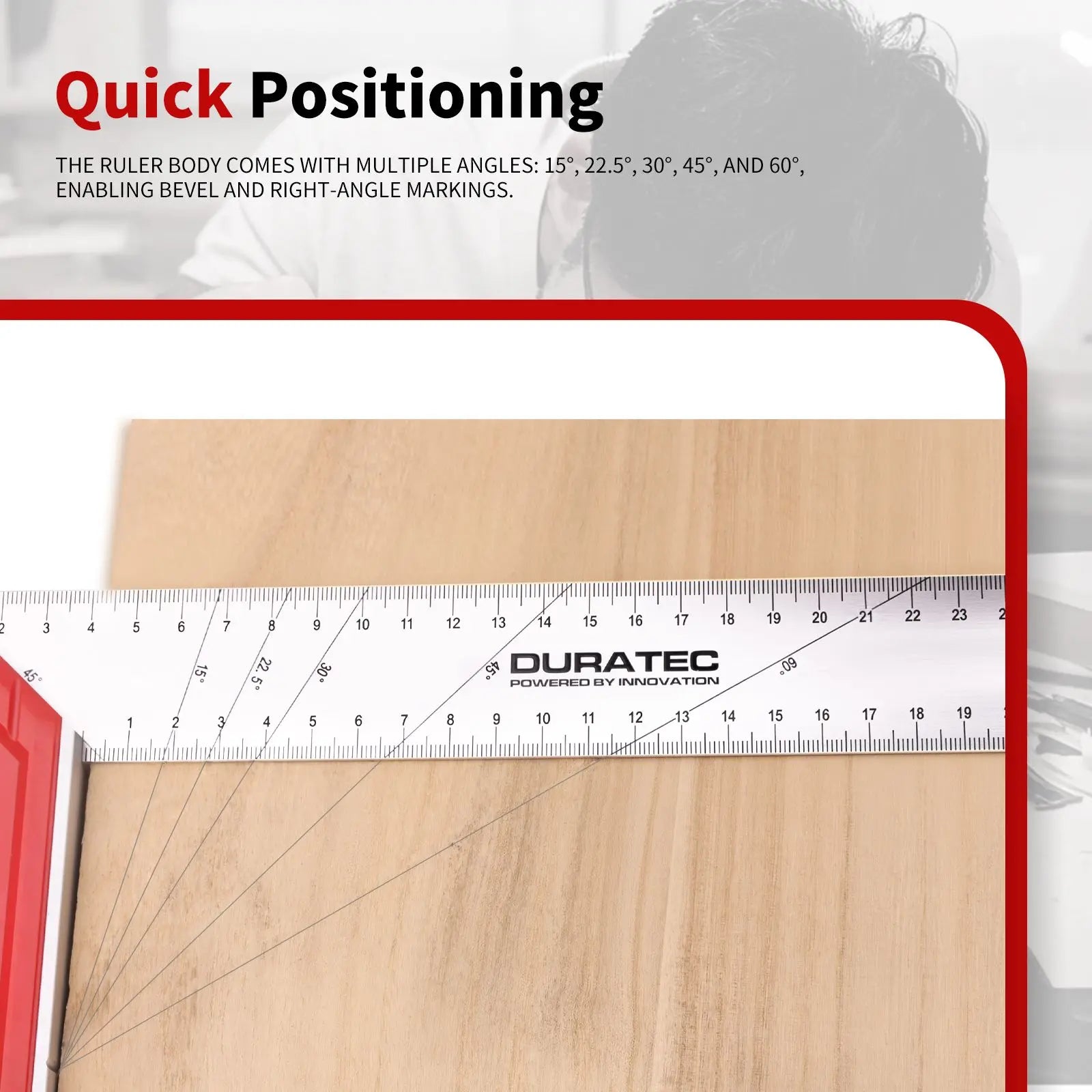 1pc 20-40mm Aluminum Alloy Square Ruler Right Angle 90 Metric Gauges Turning Ruler Woodworking Ruler L-shaped Measuring Tool