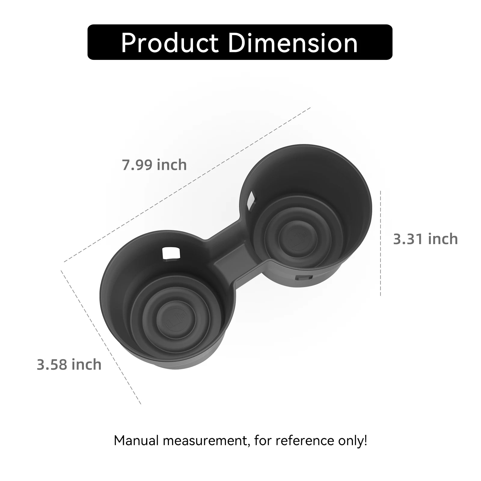 for Nissan Rogue X-trail T33 2021-2026 Central Console Water Cup Holder Car Interior Accessories Drinks Holder Storage Case