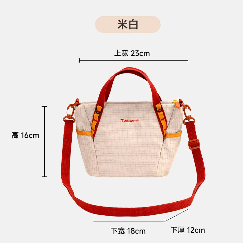 Outdoor Lightweight Multi-Way Tote Bag Fashion Contrast Color Casual Handbag for Women Commuting Crossbody