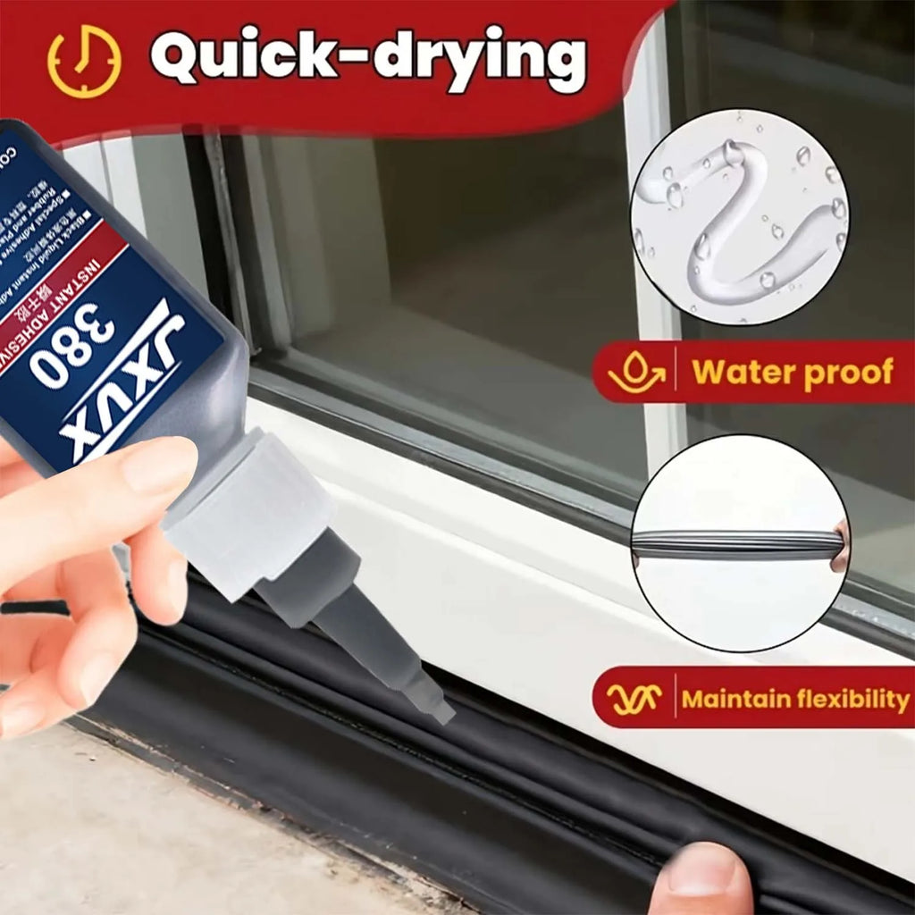 JXVX Repairing Sealant on Weatherstripping, Neutral Silicone Structural Adhesive, Weatherproof for Wall Door Window Crack Repair