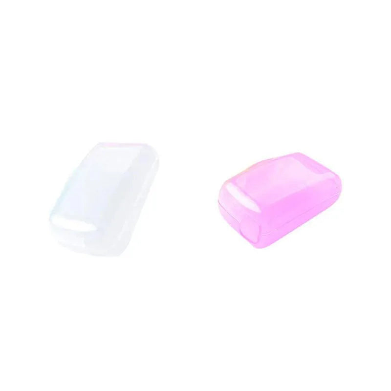 1/2pcs Travel Toothbrush Head Covers Toothbrush Protector Cap Brush Pod Case Protective Portable Plastic Clip For Household