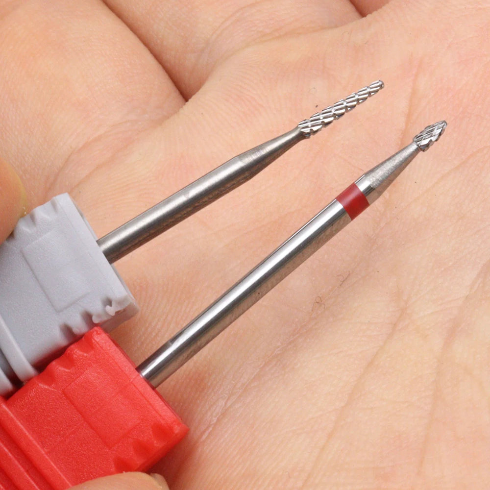 Tungsten Carbide Nail Drill Bit – Small Head Multi-Function Tool for Rhinestone Removal, Gel Removal, Cuticle Cleaning & Nail Sh