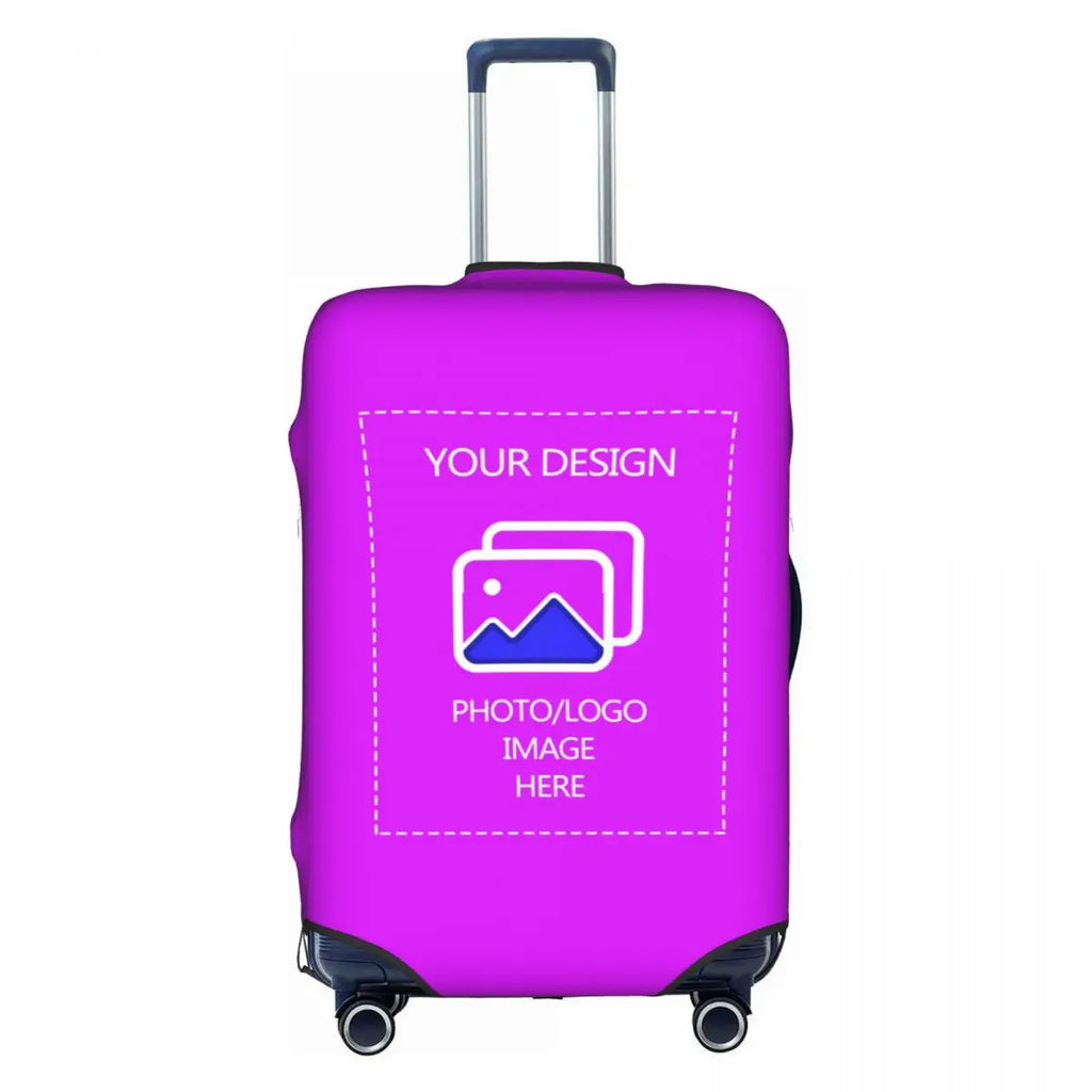Custom Customize Logo Luggage Cover Elastic Your Design Here Travel Suitcase Protective Covers Suit For 18-32 inch