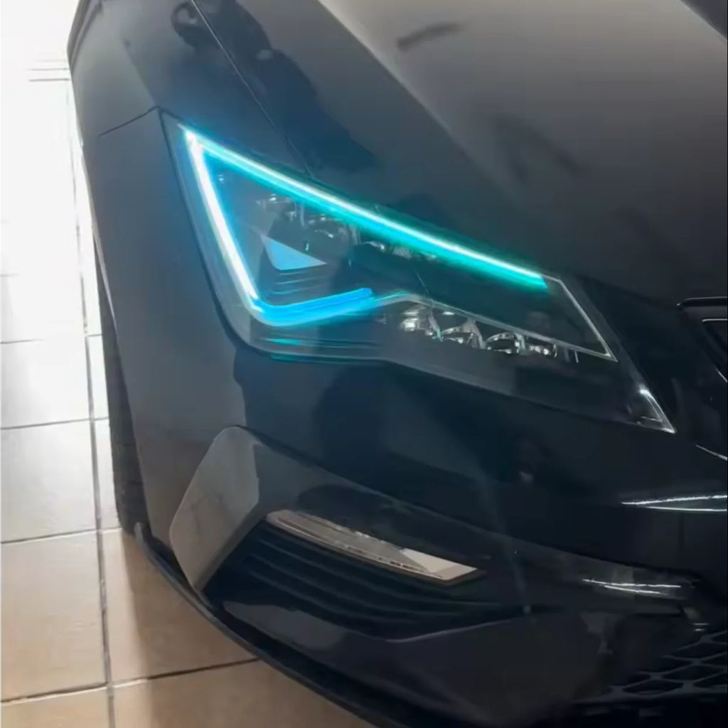Amber Yellow Angel eyes DRL Boards For Seat Leon MK3 5F Cupra 5F0941475A 5F0941476A Headlight LED 90112019 2217059