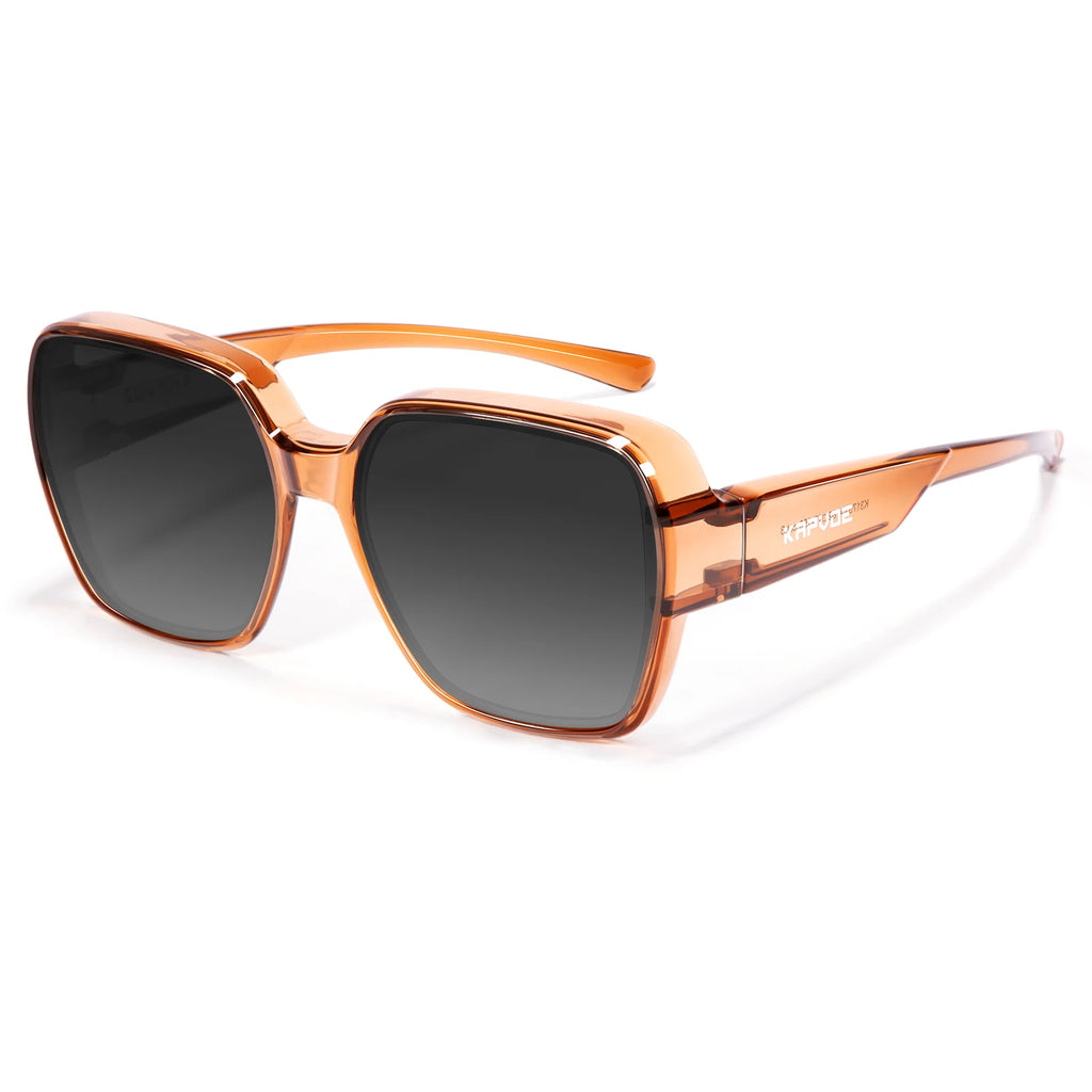 Kapvoe Fitover Sunglasses Polarized Oversized Driving Shades Square Over Sunglasses Men Cycling Glasses Fishing Bicycle Goggles