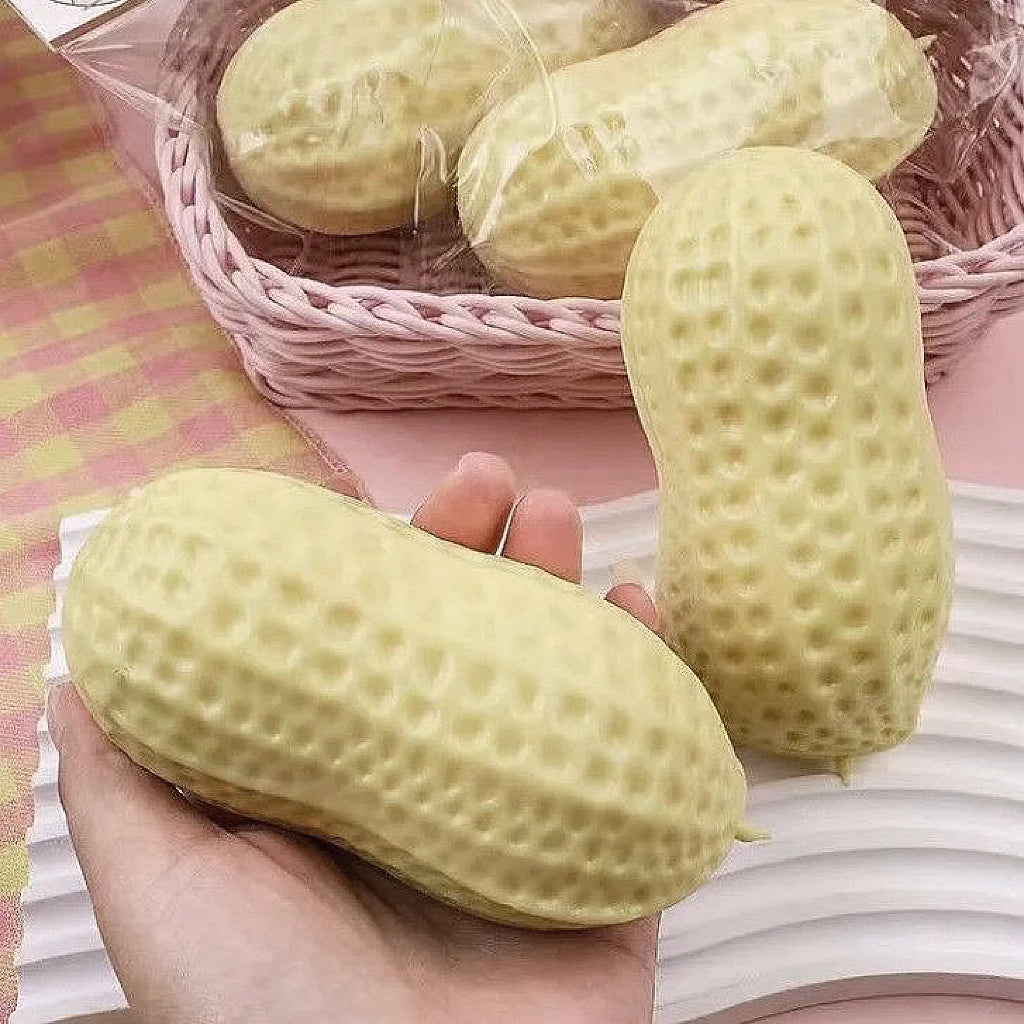 Soft Slow Rebound peanut Block Squishy Toy,Realistic Food Shaped Decompression Fidget Toy,Stress Relief Anti Anxiety Squeeze Toy