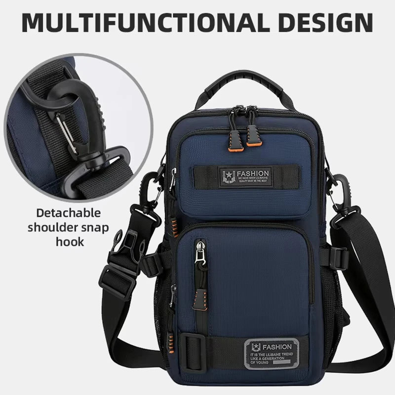 Men's Camping Waist Pack Chest Bag Oxford Crossbody Bags For Men Casual Bag Handbag Male Outdoor Hiking Climbing Travel Backpack