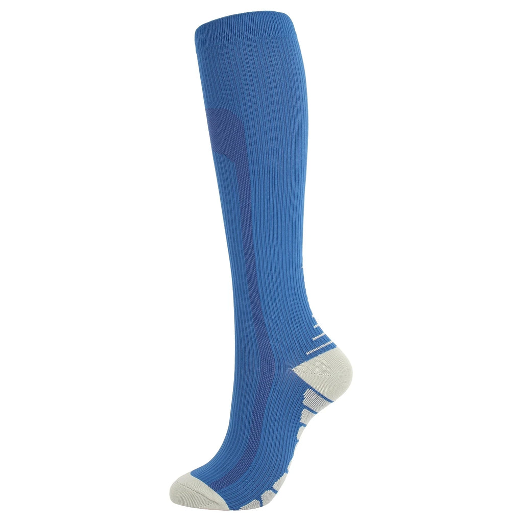 Running Compression Socks Football Hiking Golf Gym 20-30mmhg Gradual Change Nylon Sports Socks Diabetes Pregnancy Varicose Veins