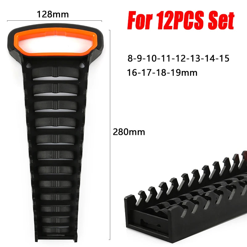 Plastic Wrench Organizer Tray Sockets Storage Tools Rack Sorter Standard Spanner Holders Wrench Holder Torx Wrench Storage Rack