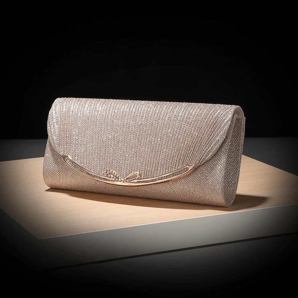 New Elegant Style Evening Bag - Versatile Chain Shoulder Sling Bag for Romantic Date Storage