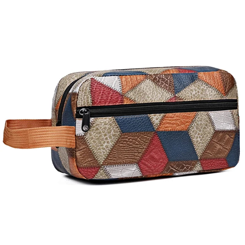 Neutral color tote bag for men and women, suitable for makeup bags and toiletry bags, can be carried by hand or carried as a bag