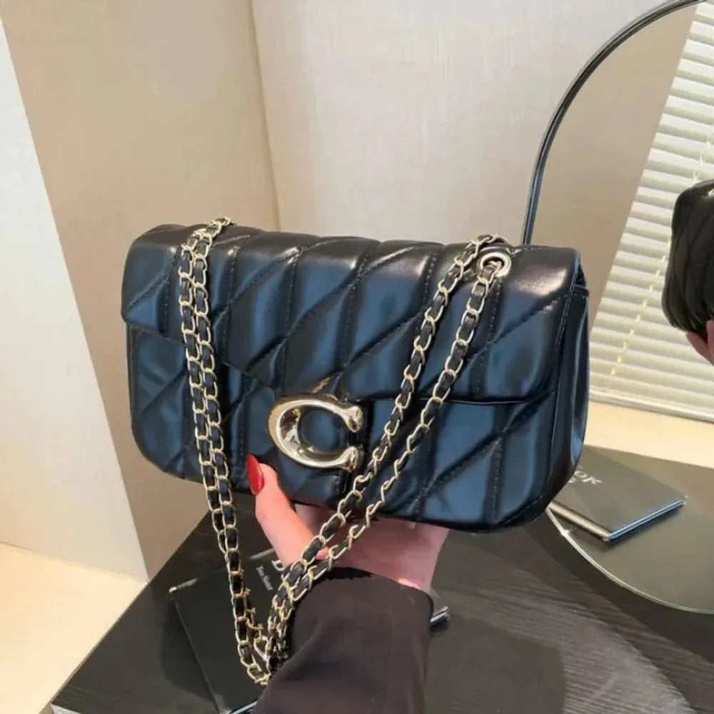 2025Small Fragrant Wind Bag Handbag Rhombic Chain Bag 2026 New One-shoulder Messenger Bag Joker High Sense Small Square Bag Tide