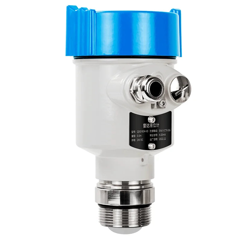 0-120m 80GHZ Radar Level Sensor 4-20mA Hart RS485 Radar Level Meter Grain Solid Radar Water Level Gauge Transmitter