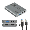 USB 3.0 4K HDTV Video Capture Card with Loop-Out 1080P 60FPS Audio Video Capture for PS5, Switch, Xbox ,Camera, PC, OBS