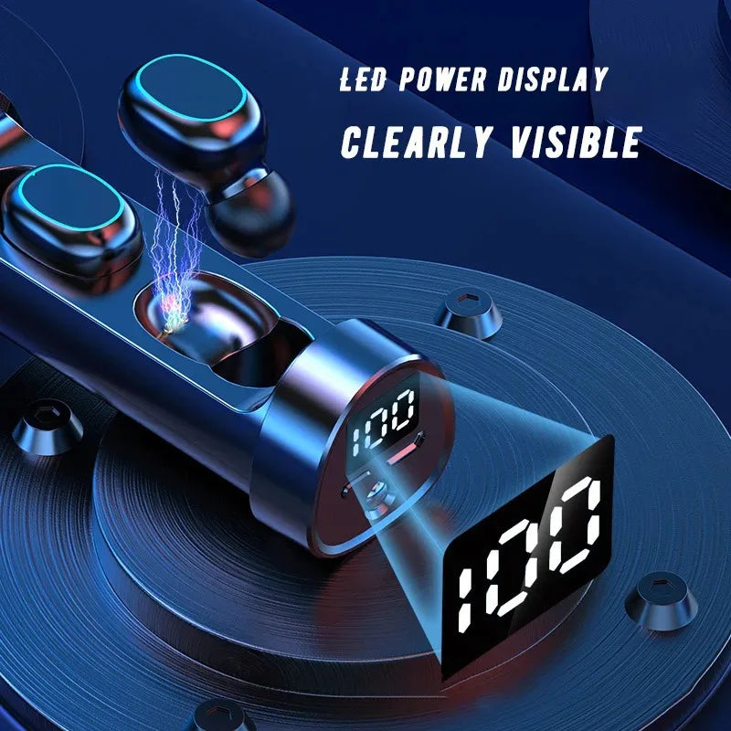 High Quality N21 Wireless Bluetooth Earphones with Built-in Microphone for Sports Games, High-Definition Noise Free Flashlight