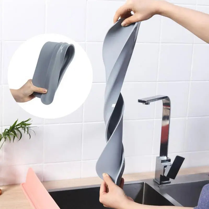 Kitchen Sink Water Splash Guard Washing Basin Anti-splash Stopper Silicone Waterproof Splatter Screen kitchen Anti-water Board