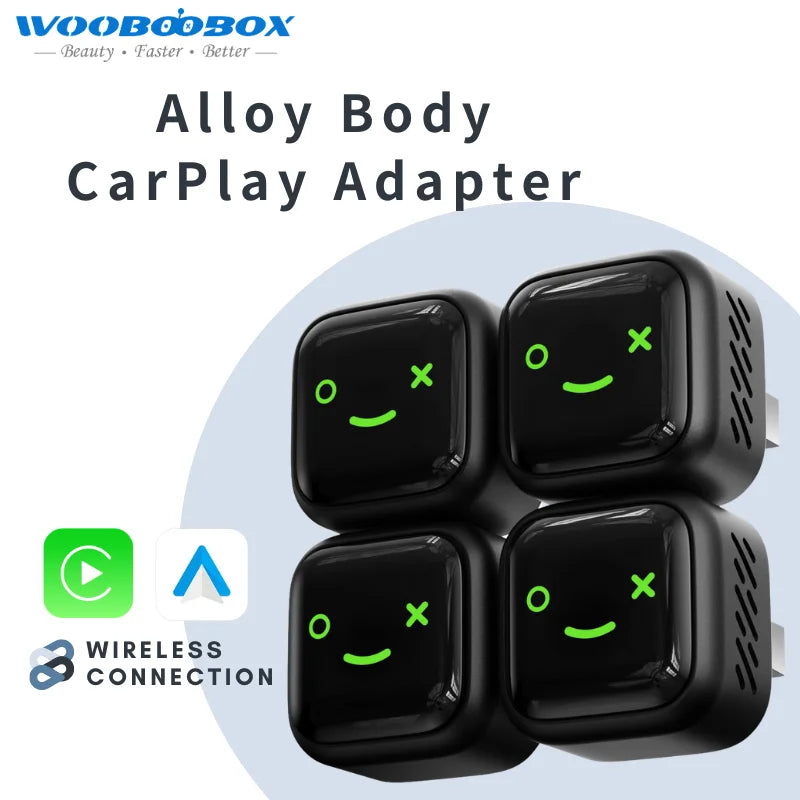 WOOBOOBOX Adapter CarPlay Android Auto Wireless Smart Box For Car With Wired CarPlay 2026 New Dongle Compatible with Benz MG