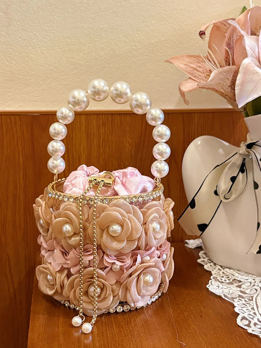Niche design flower bird cage bag new temperament versatile chain messenger bag exquisite super fire handbag