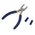 Set Of Flat Nose Plastic Pliers with 2Pairs Of Replacement for Precisions Work and Comfortable Grip