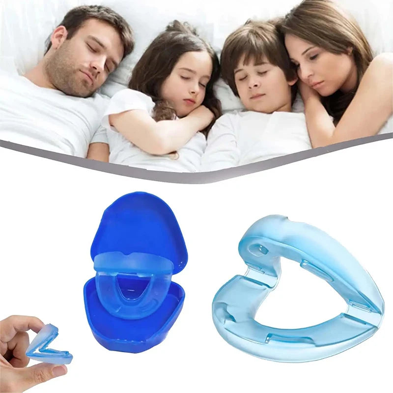 Anti Snoring Mouthpiece Dental Braces Double Layered Prevent Teeth Grinding Tongue Biting Sleeping Anti-snoring Tool For Unisex