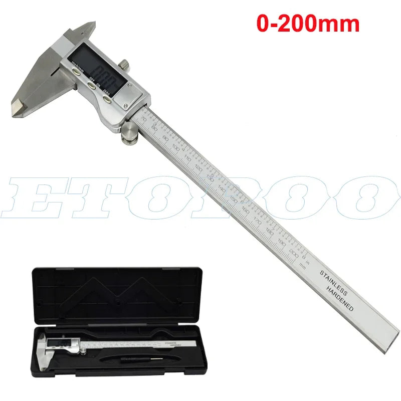 High Quality 0-50mm 150mm 200mm 300mm Metal Casing Digital Caliper Electronic Vernier Depth Gauge Micrometer Tool