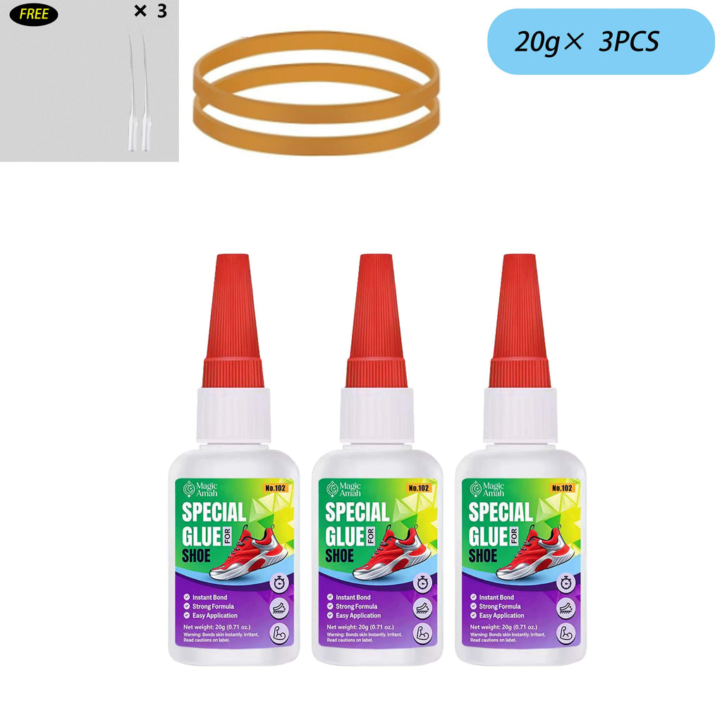1-3pcs CA Shoe Repair Glue, Clear Fast-Drying Waterproof Flexible Adhesive for Sneakers Boots Leather Shoes Sole Repair