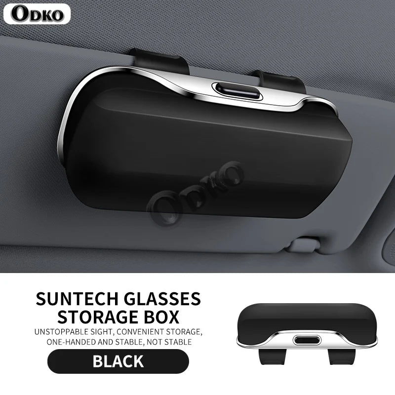 For VW Volkswagen GOLF Jetta Bora Touran POLO Tiguan Lavida T-ROC Car Visor Sunglasses Glasses Case OEM Design Eyeglass Case