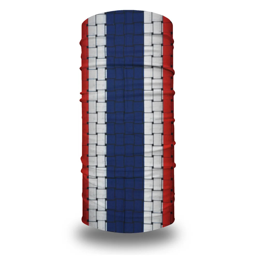 Seamless Geometric Tartan Bandana Hiking Headband for Women Men Striped Cycling Biking Tube Neck Gaiter Running Face Cover Snood