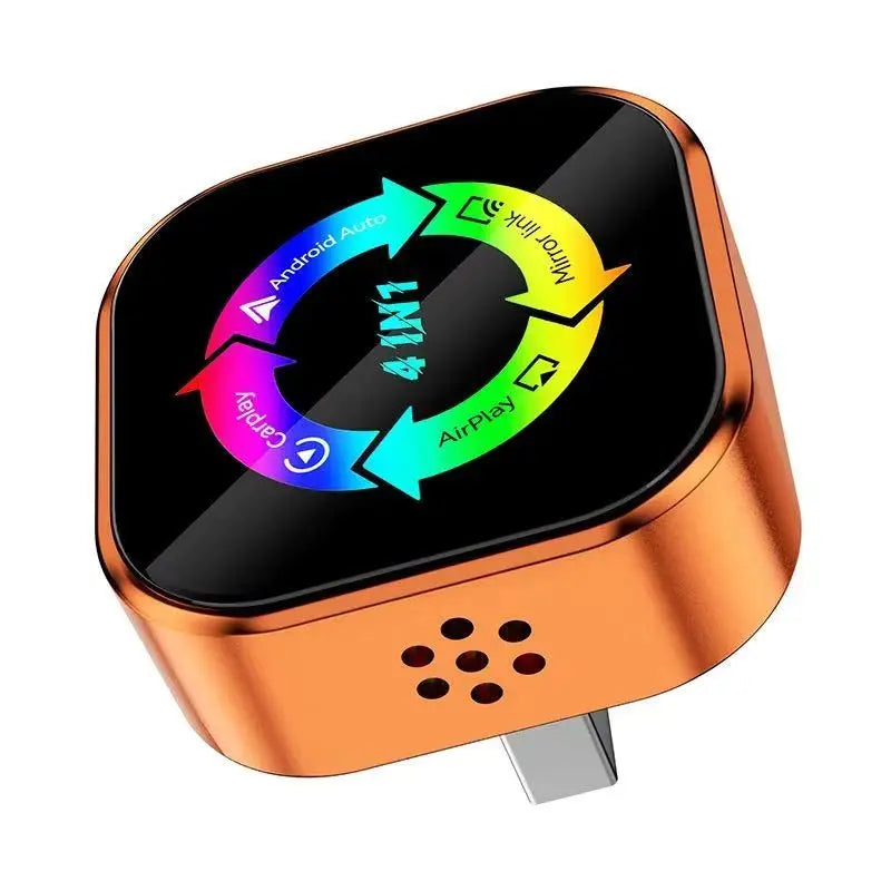 4  in 1 Wireless Carplay Adapter Android Auto Connect Airplay Mirror Link Screen Plug and Play Bluetooth for Apple and Android