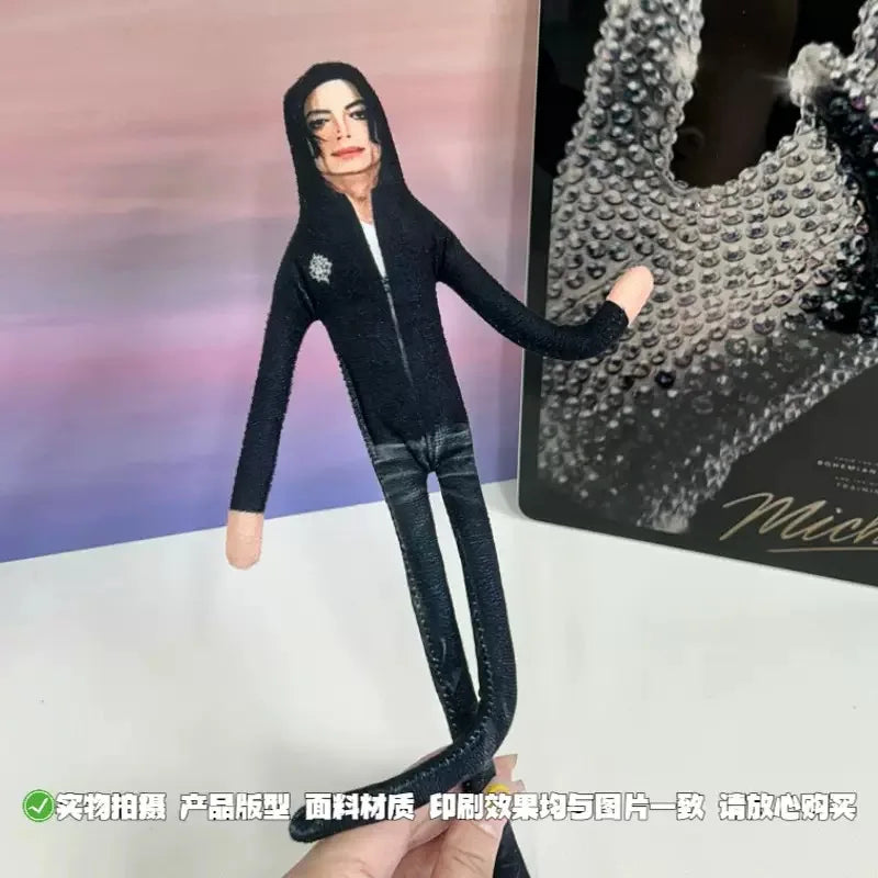 Michael Jackson Cosplay Prop Doll Plush Figure Joint Mobility Soft Stuffed Room Decor Collection Gift Abstract Design