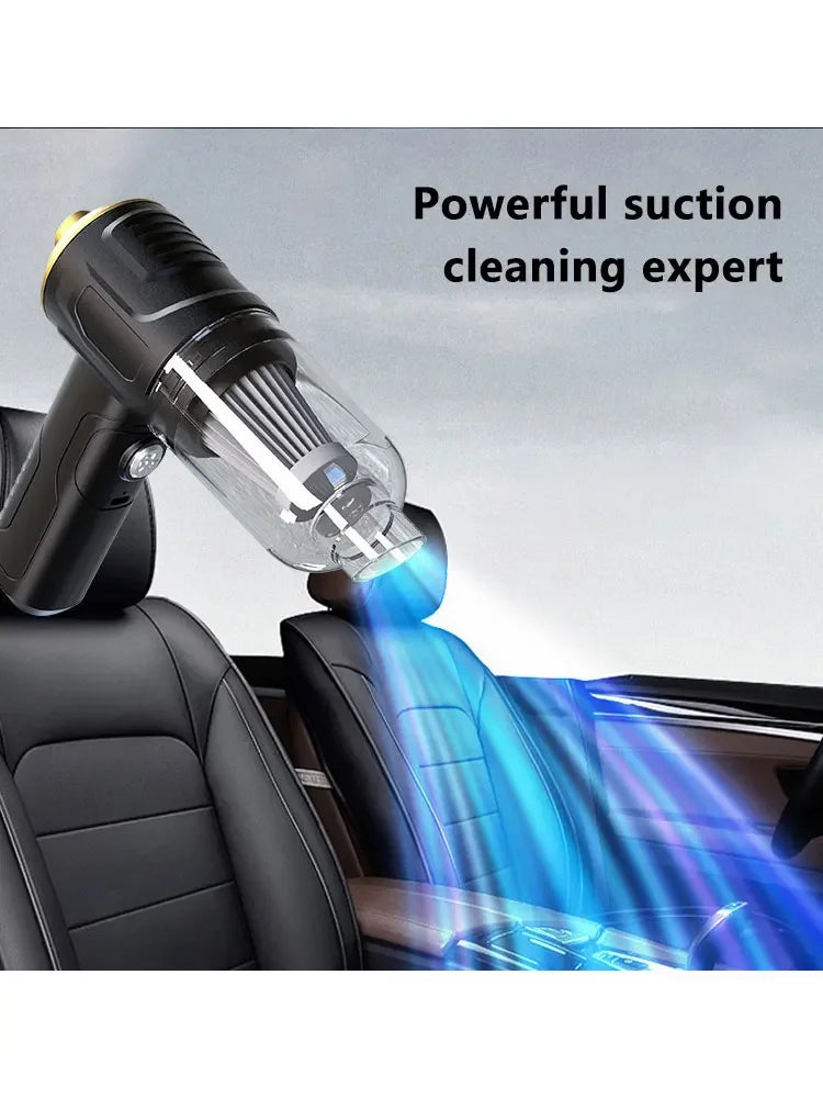 5-in-1 Portable Cordless Handheld Car Vacuum Cleaner Wet Dry High Power Rechargeable Home Cleaner Aspirateur Sans Fil