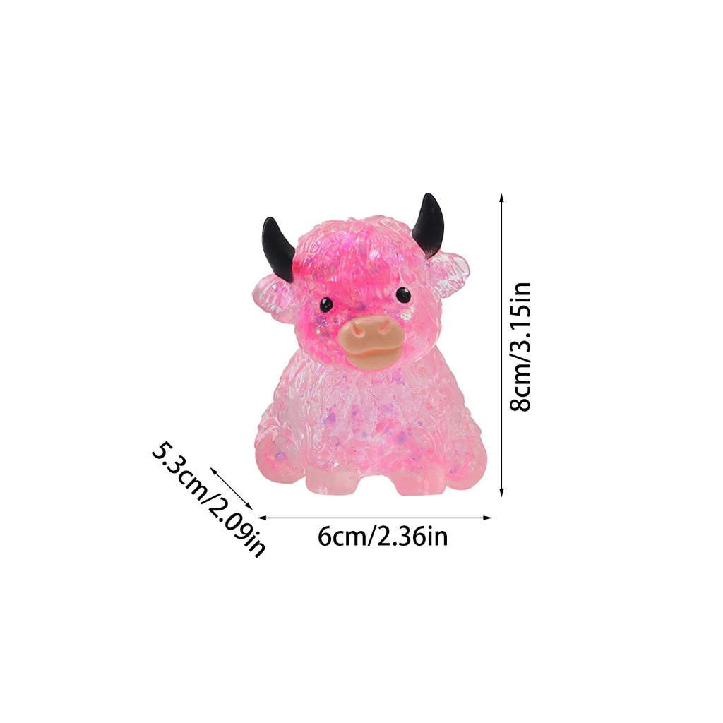 Cute Cow Squishy Maltose Fidget Toy Soft Cow Needoh Toy Small Cute Animal Anti Stress Splat Decompressions Vent Squeeze Toy