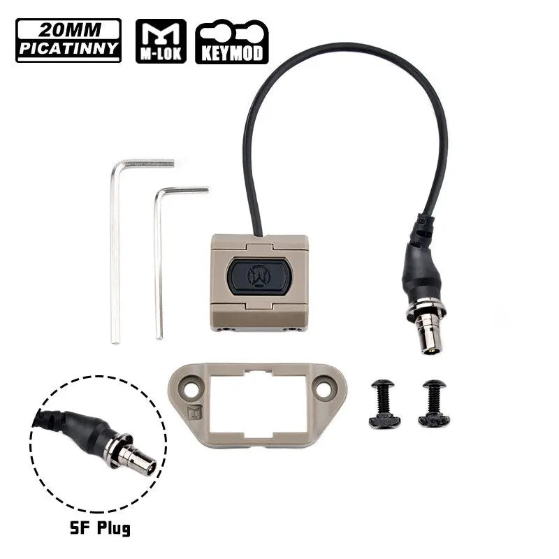 Surefire Tactical M600 M300 Airsoft Flashlight Scout Light Modbutton Lite Switch MLok Keymod Lamp LED Outdoor game Toy lamp