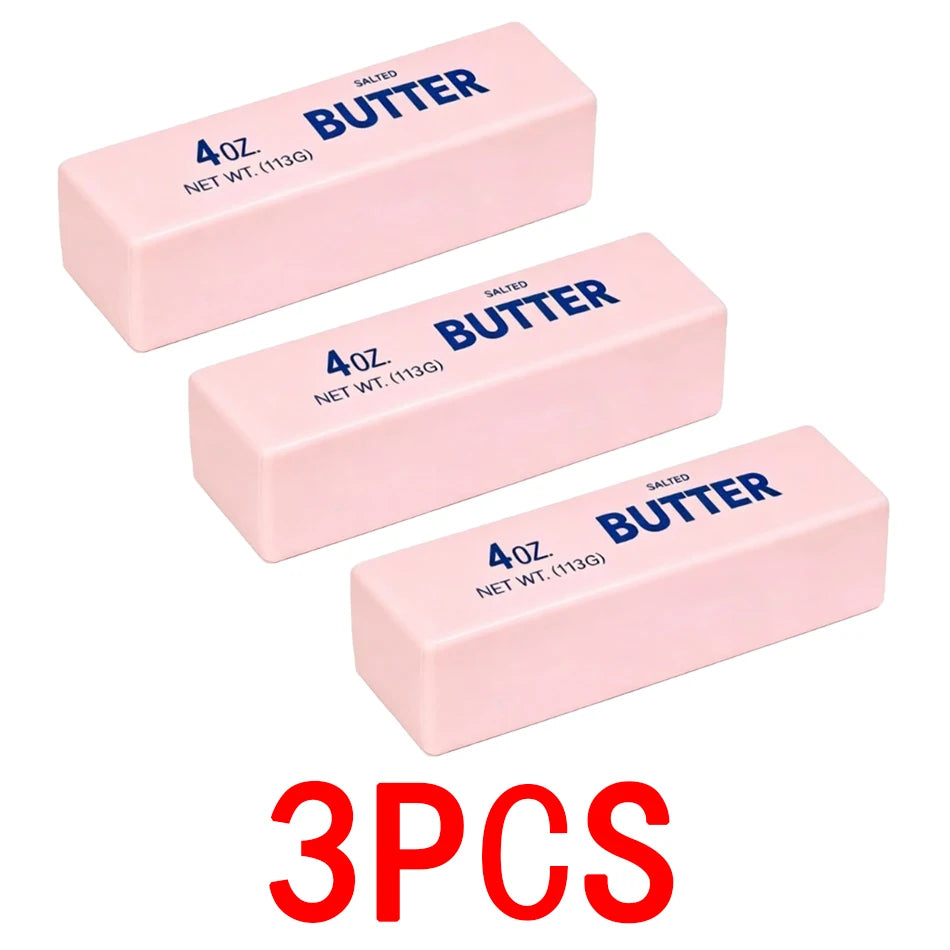 3 Styles Squishy Toy Butter Stick  Slow Rising Squeeze Toy Butter Bar Brick Fidget Toy Anti Stress Release Hand Relax Gift