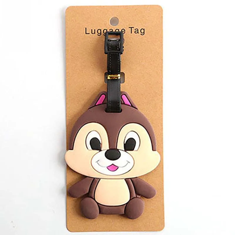 Lovely Disney Marie Cat  Travel Accessories Luggage Tag Silica Gel Suitcase ID Addres Holder Baggage Boarding Tag Portable Label