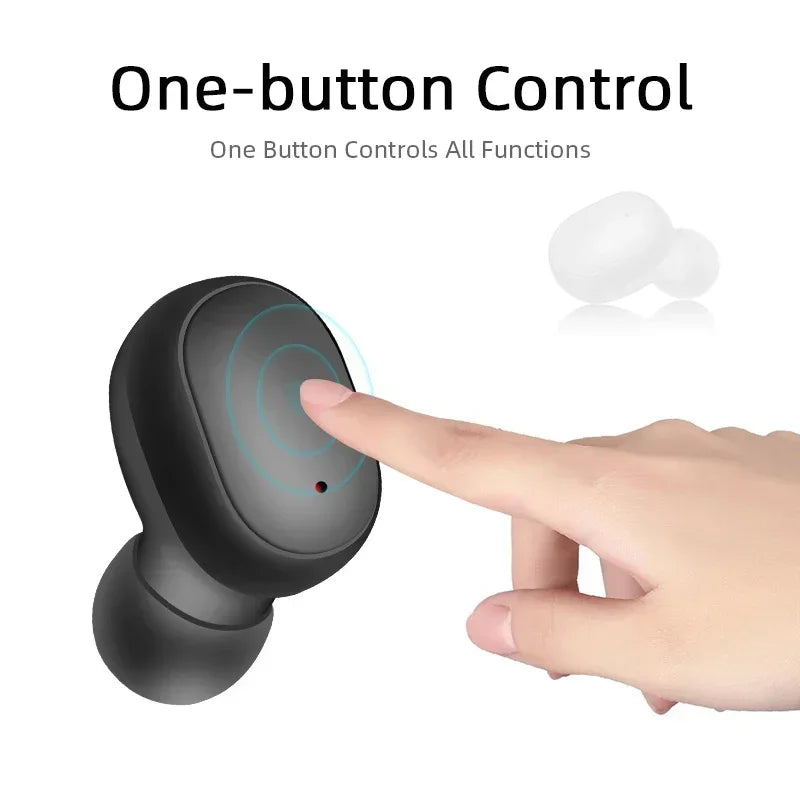 Mini Earphones Wireless Bluetooth 5.3 Earbuds In-Ear Music Sports Headset For Smart Phone Headphone With Mic
