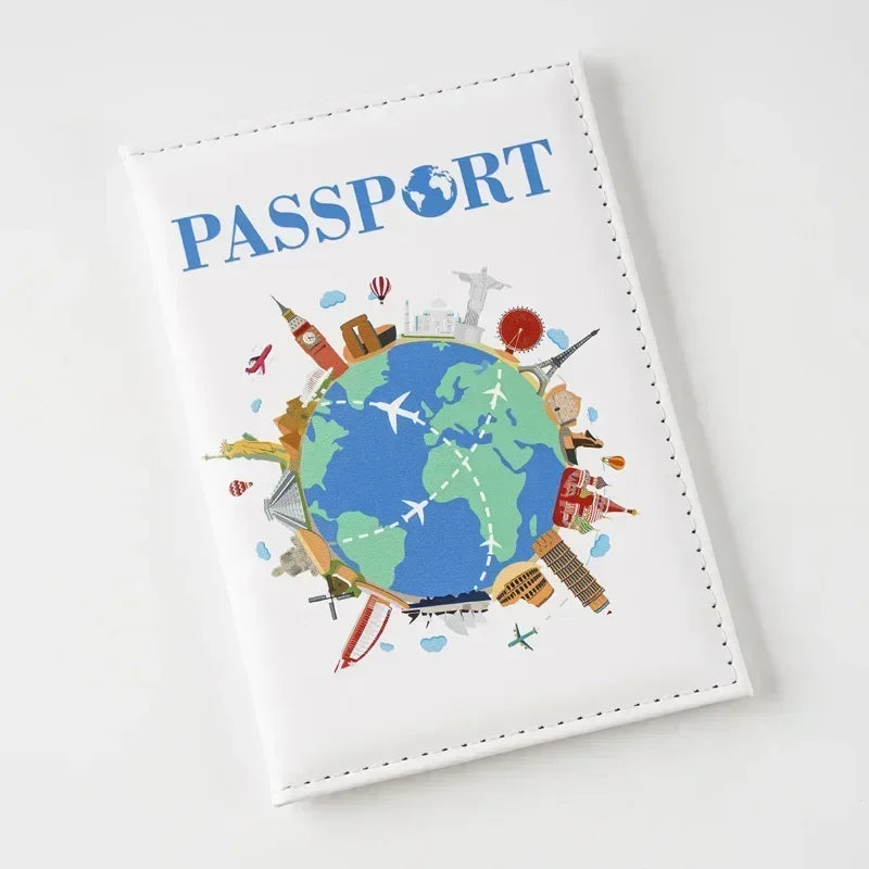 UV Color Print Global Passport Cover Plane Ticket Holder Passport Holder Id Card Holder Passport Covers Travel Accessories