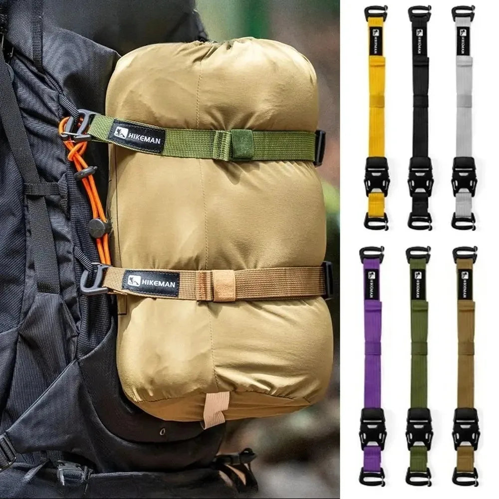 Outdoor Luggage Belt Camping Travel Equipment Adjustable Buckle Type Fixed Bundled Hiking Backpack Packing Belt