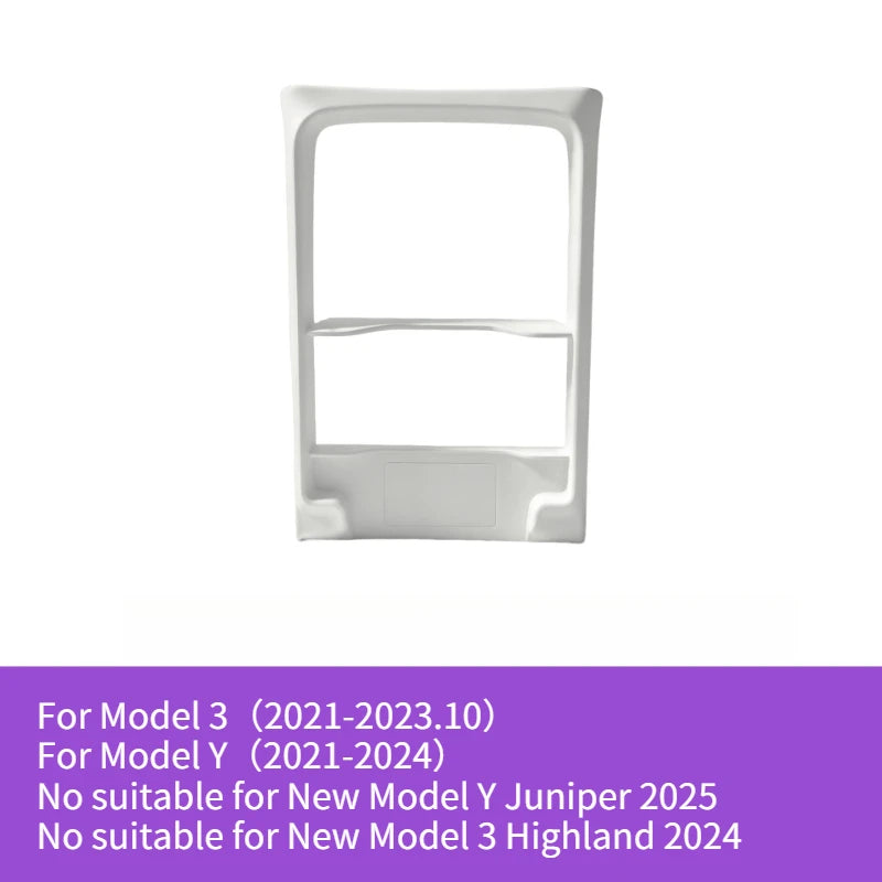 Central Control Rack for Tesla Model 3/Y 2021-2023 Center Armrest Storage Box Tray Console Organizer Glasses Holder Accessories