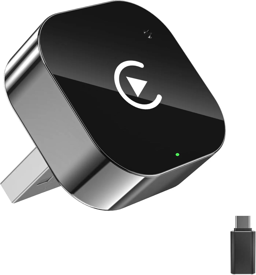 Wireless Carplay Adapter & Android Auto 2026 Upgrade Wired CarPlay to Wireless,2-in-1 Mini USB Design with Fast Stable Connectio